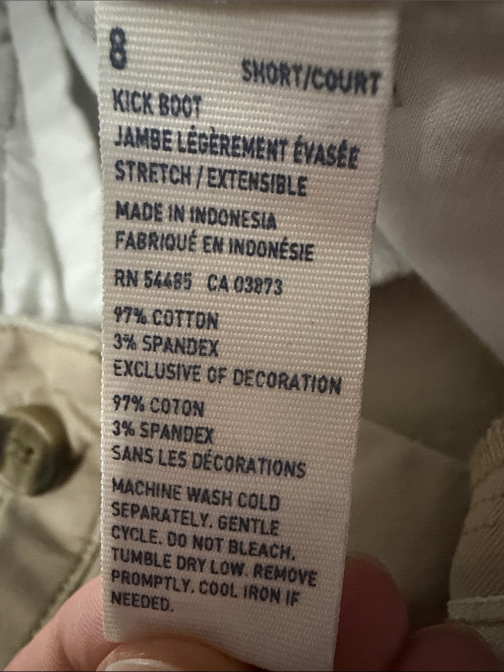 American Eagle Outfitters Khaki Bootcut Pants - Picture 2 of 5